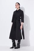 Ulla Popken Shirt Dress in Black