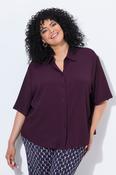 Ulla Popken Textured Shirt in Plum image