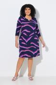 Ulla Popken Zebra Print Dress in Purple image