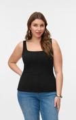 Vero Moda Curve Ditte Top in Black image
