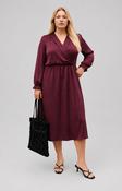 Vero Moda Curve Mary Dress in Wine image