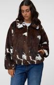 Vero Moda Curve Sonja Jacket in Chocolate