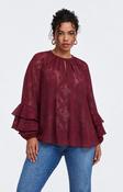 Vero Moda Curve Tilly Blouse in Wine image