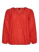 Vero Moda Curve Vistina Top in Red