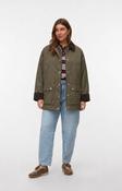 Vero Moda Curve Wales Jacket in Grape Leaf image