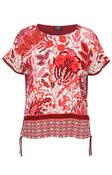 Via Appia Due Drawstring Top in Wine