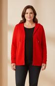 Via Appia Due Hooded Cardigan in Red
