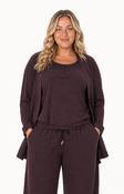 Wasabi Sabina Pocket Cardigan in Brown