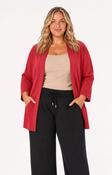 Wasabi Sabina Pocket Cardigan in Red