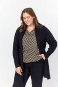 Wasabi Samanda Long Line Cardigan in Black