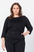 Wasabi Stella 3/4 Sleeve Top in Black image