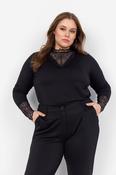 Wasabi Stella Lace Blouse in Black