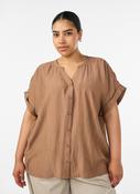 Zizzi Gippi Top in Coco Mocha image