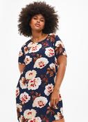 Zizzi Anni Dress in Navy Rose image