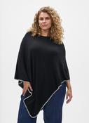 Zizzi Autumn Poncho in Black
