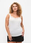 Zizzi Cassie Vest in White image