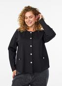 Zizzi Cerise Cardigan in Black