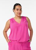 Zizzi Fikka Sleeveless Top in Raspberry Rose image