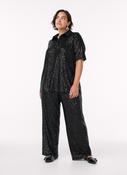 Zizzi Lina Sequin Trousers in Black