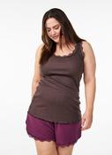 Zizzi Liv Vest in Seal Brown image