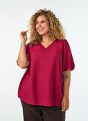 Zizzi Meredith Blouse in Rumba Red