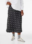 Zizzi Minela Skirt in Black Polka Dot