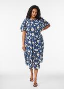 Zizzi Nora Dress in Floral Navy image