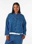 Zizzi Scallop Denim Jacket in Blue image