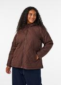 Zizzi Shanghai Jacket in Coffee Bean