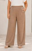 Zizzi Surine Trousers in Taupe
