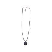 Lara heart necklace in Black