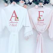 Personalised wedding robe top