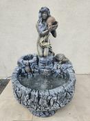 Girl at the Shell Pool Fountain image