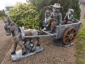 Donkey And Cart With 2 boy and Girl