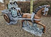 Horse And Cart With Old Man And Woman