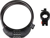 FORCE  Lock F Lux Spiral Code With Holder 85Cm/10Mm,Black image
