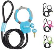 Masterlock Master Lock Street Cuff  Cable 8mm x 1m Key Lock 8275 4 pcs Blue Green Pink Black
