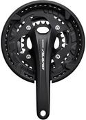 Shimano FC-T4060 Alivio 2-piece chainset, 48/36/26T, black, 175 mm, with chainguard image