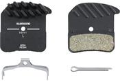 Shimano H03A-RF disc pads &amp; spring, resin pad, alloy back, cooling fins image
