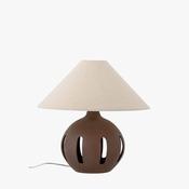 Table Lamp in brown stoneware