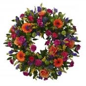 Vibrant wild wreath