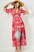The Imane Frill Sleeve Maxi Dress image