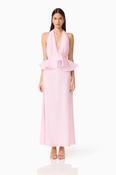 Fiorina Halter Neck Peplum Gown image