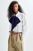 Jambers Pussy Bow Collar Shirt image