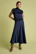 Knit and Satin Skirt
