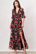 Kim Floral Print Maxi Dress image