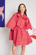 Clara Cherry Jacquard Mini Dress image