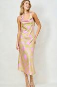 The Inas Cowl Neck Midi Dress image