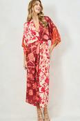 The Salma Kimono Sleeve Midi Dress image
