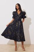 Callie Metallic Skater Dress image